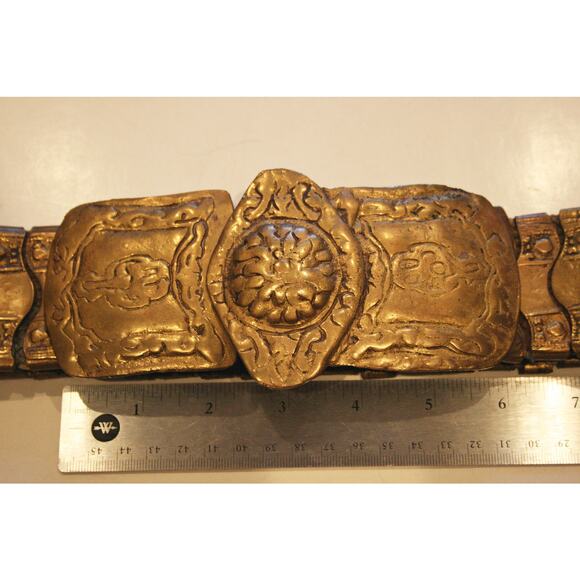 c1800s Antique Ottoman Brass Belt main image 8